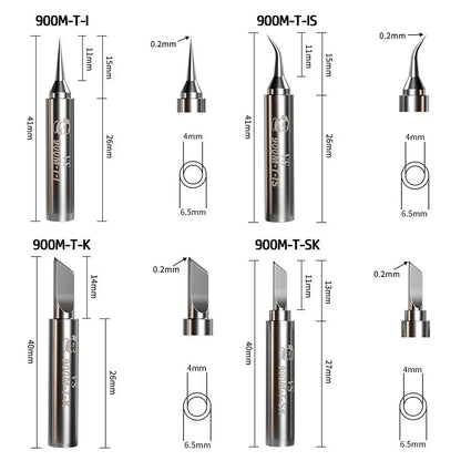 900M Welding Tips Soldering Iron Head Replacement For 936 937 Soldering Stations Durable Solder Head Welding Accessories Leedoar