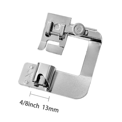 9mm /13mm /19mm /25mm Sewing Machine Foot Press Foot Rolled Hem Feet Household Multi Functional Sew Accessories Leedoar