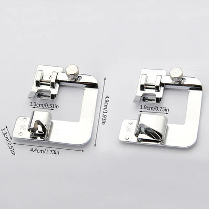 9mm /13mm /19mm /25mm Sewing Machine Foot Press Foot Rolled Hem Feet Household Multi Functional Sew Accessories Leedoar