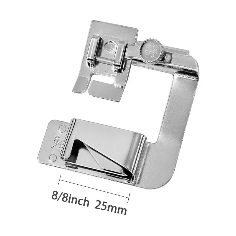 9mm /13mm /19mm /25mm Sewing Machine Foot Press Foot Rolled Hem Feet Household Multi Functional Sew Accessories Leedoar