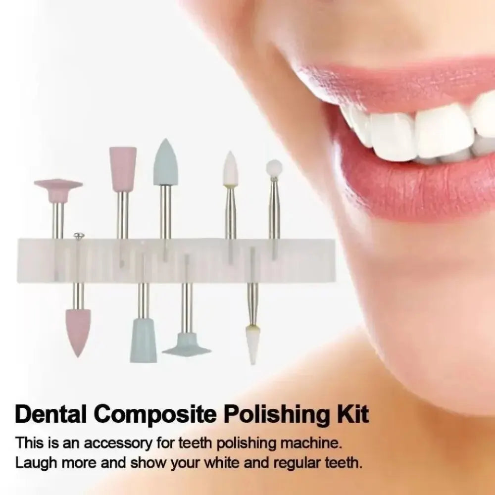 9pcs/Box Dental Composite Polishing for Low Speed Handpiece Contra Angle Kit RA0309 Resin Sanding Polishing Set Leedoar