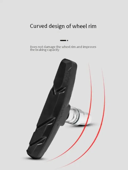 A Pair Silent Brake Leather for Bicycles, Mountain Bikes, Dead Speed Bikes, Colored V-brake Universal Card Mounted Brake Leather Leedoar