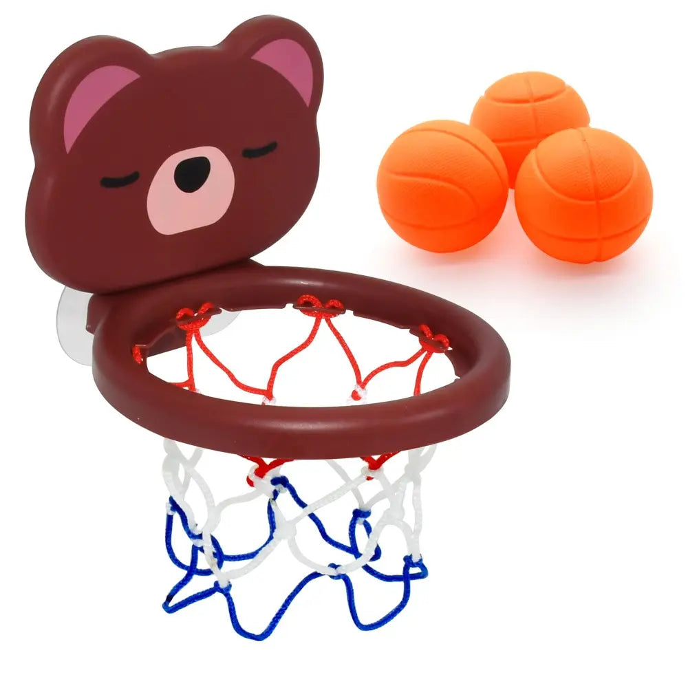 A Suit Of Children's Toy Mini Cute Little Bear Basketball Bathroom Bath Toys Shoot At The Basket Games In The Pool Leedoar