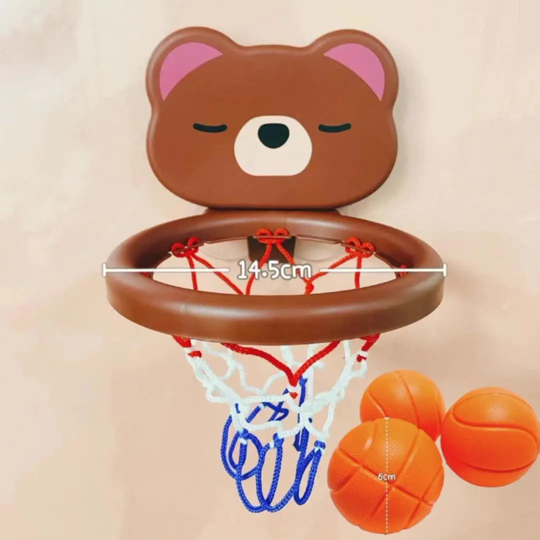 A Suit Of Children's Toy Mini Cute Little Bear Basketball Bathroom Bath Toys Shoot At The Basket Games In The Pool Leedoar