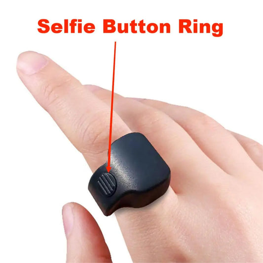 Controle remoto Selfie Botão Anel Bluetooth Controlador sem fio Conveniente Câmera Fotográfica Obturador Telefone Selfie ao ar livre para Everybad 