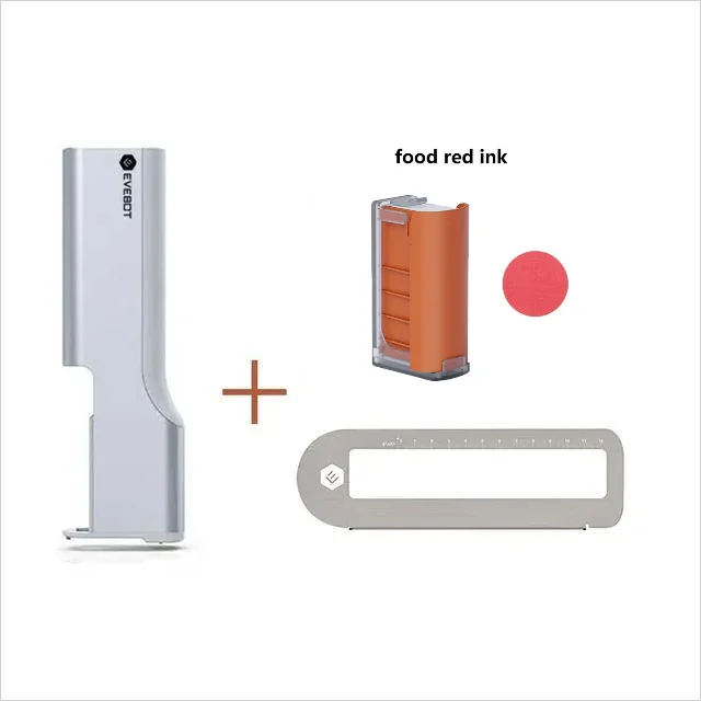 EVEBOT Food Printer Handheld Print Range 26*100MM Coffee Pattern Portable Printpen DIY Custom Printing Edible Ink Inkjet Printer Leedoar