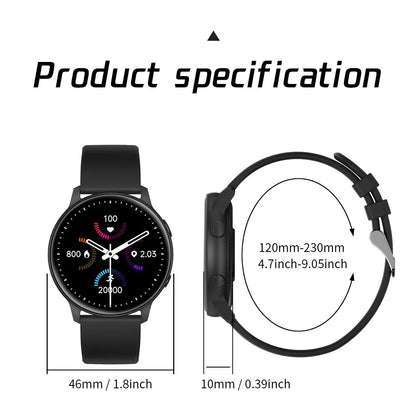 MX1 Smart Watch Men HD Full Touch Screen Bluetooth Calls Information Display Multi-dial Fitness Data Monitor Has Game Function Leedoar