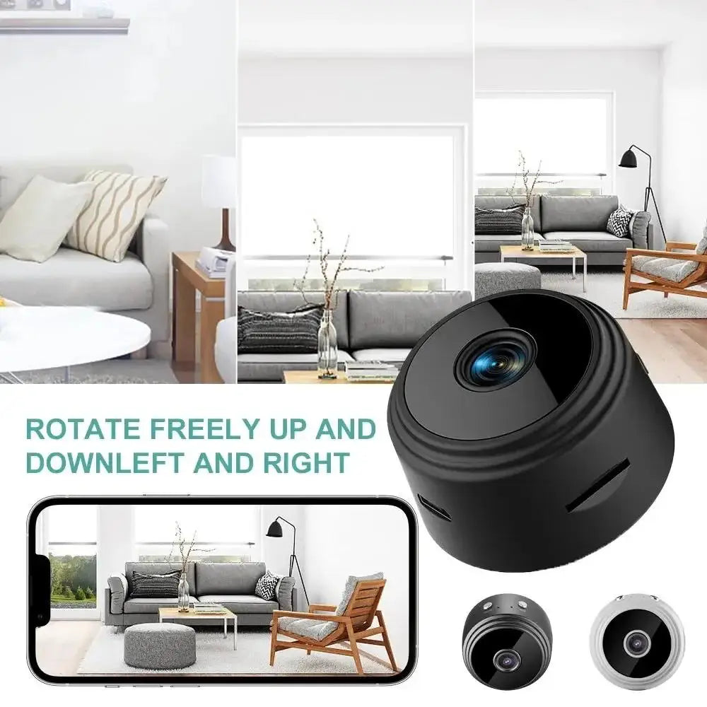 A9 Mini Camera HD 720P Intelligent Home Security IP WiFi Camera Monitor Mobile Remote Camera Mobile Remote Application Leedoar