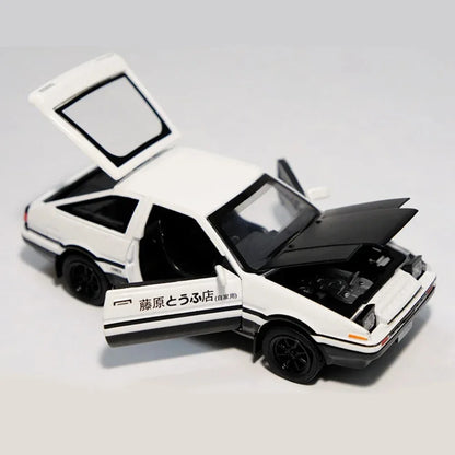 AE86 Alloy Car Models Toys 1/32 Initial D Metal Diecast Initial D Exquisite Workmanship Car With Pull Back Toys Gifts for Boy ﻿ Leedoar