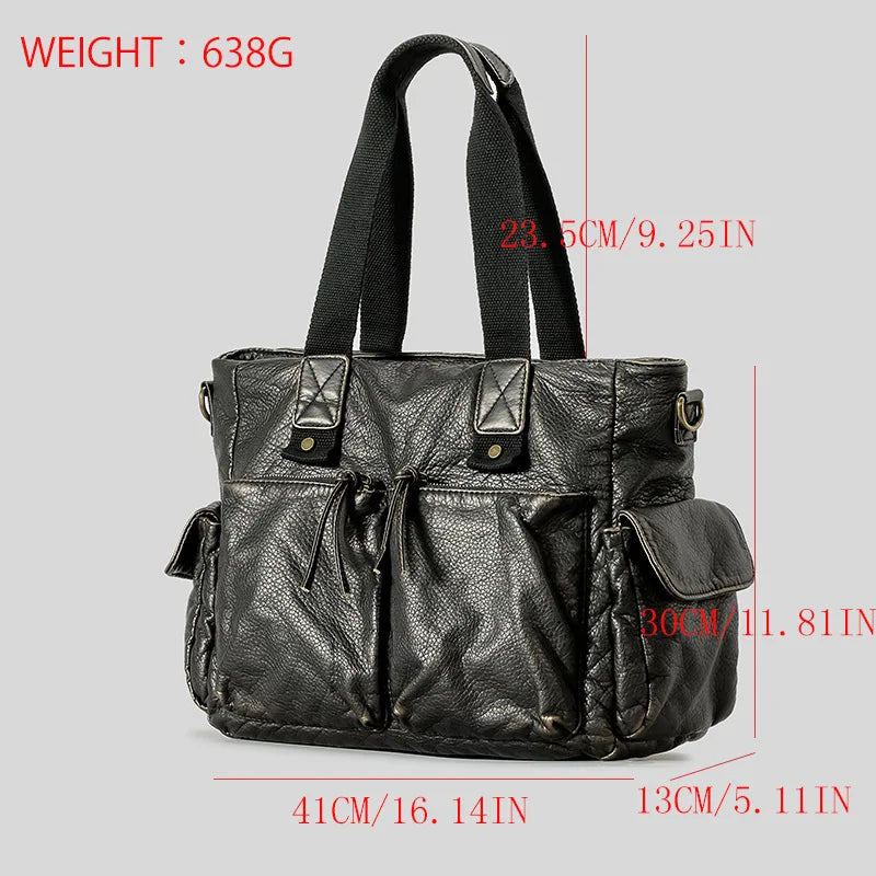 AIGO Vintage Large Capacity Women Luxury Designer Handbag Tote Bag Retro Shoulder Crossbody Bags Quality Punk Bag сумка bolsas