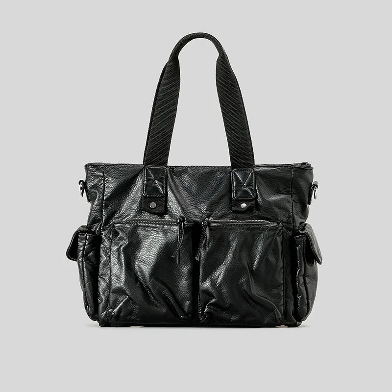 AIGO Vintage Large Capacity Women Luxury Designer Handbag Tote Bag Retro Shoulder Crossbody Bags Quality Punk Bag сумка bolsas