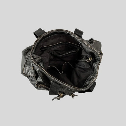 AIGO Vintage Large Capacity Women Luxury Designer Handbag Tote Bag Retro Shoulder Crossbody Bags Quality Punk Bag сумка bolsas