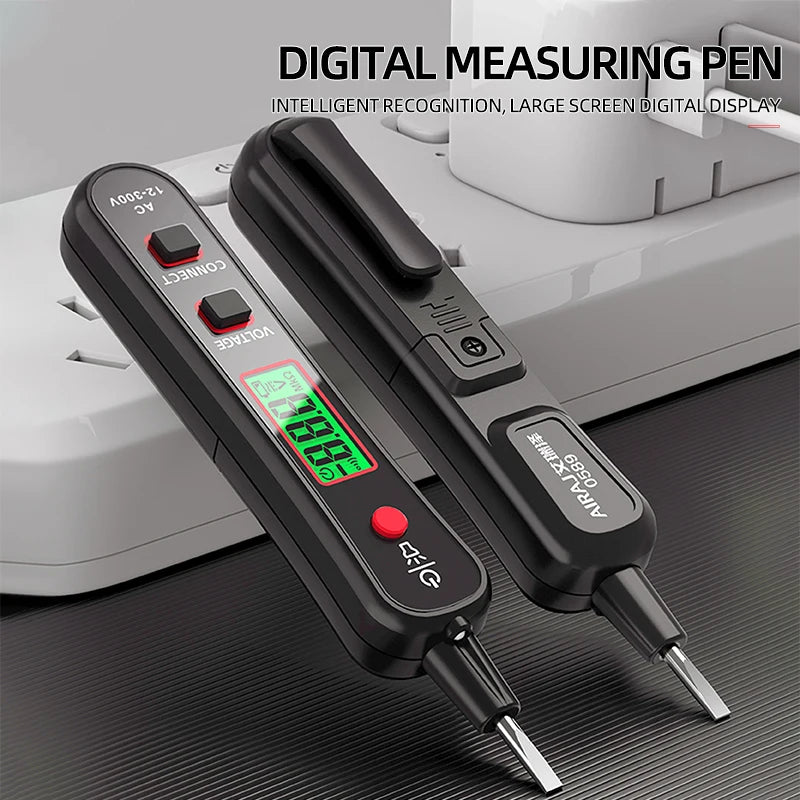 AIRAJ Smart Digital Multimeter Voltage Detector Tester Non-contact Electric Pen Capacitance Diode Ohm Hz NCV DC AC Voltage Meter Leedoar