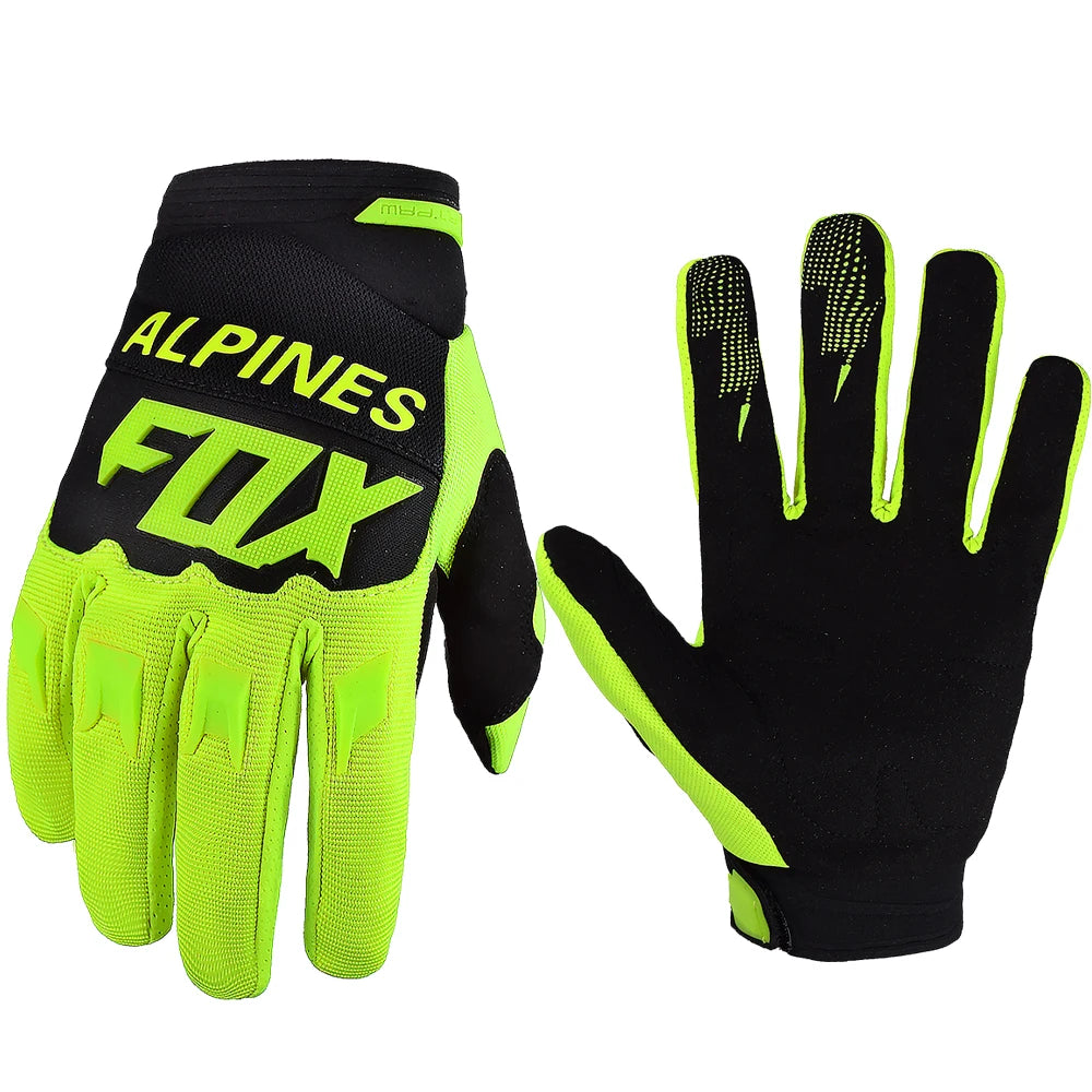 ALPINES FOX Adult Motocross Gloves Race Dirtpaw Bike Gloves BMX ATV Enduro Racing Off-Road Mountain Bicycle Cycling Guantes Leedoar