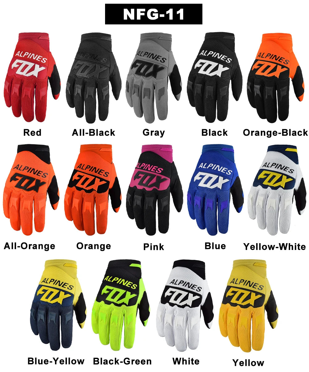 ALPINES FOX Adult Motocross Gloves Race Dirtpaw Bike Gloves BMX ATV Enduro Racing Off-Road Mountain Bicycle Cycling Guantes Leedoar