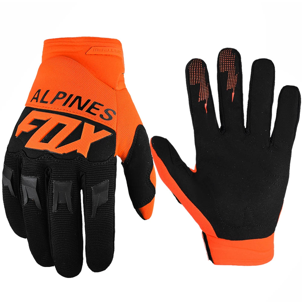 ALPINES FOX Adult Motocross Gloves Race Dirtpaw Bike Gloves BMX ATV Enduro Racing Off-Road Mountain Bicycle Cycling Guantes Leedoar