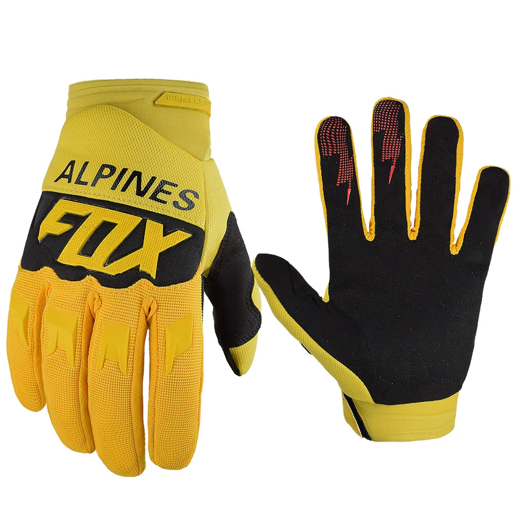 ALPINES FOX Adult Motocross Gloves Race Dirtpaw Bike Gloves BMX ATV Enduro Racing Off-Road Mountain Bicycle Cycling Guantes Leedoar