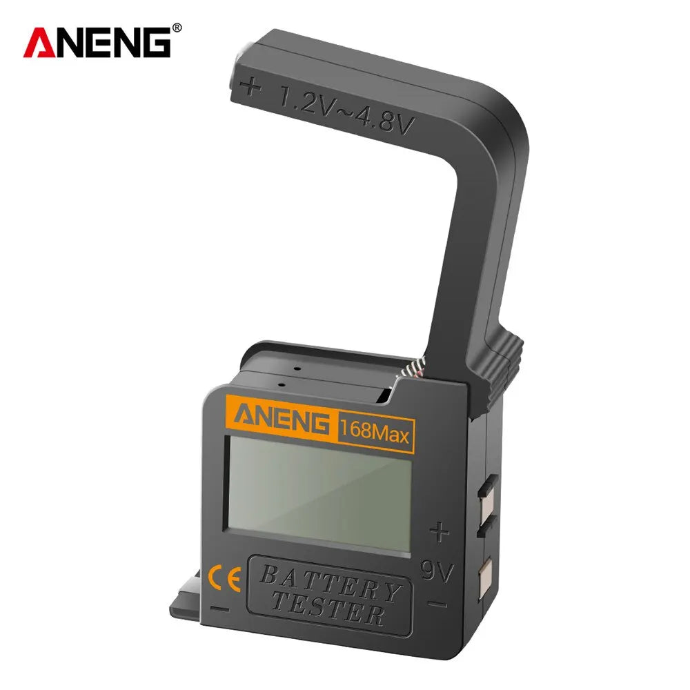 ANENG 168Max Digital Capacity Universal Test Lithium Battery Tester Checkered Load Analyzer Display Check AAA AA Button Cell