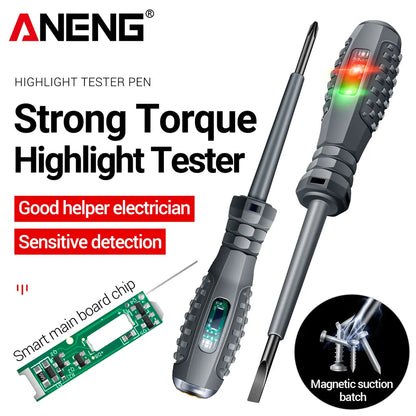 ANENG B05 Word/cross Screwdrivers Neon Bulb Indicator Meter Electric Pen Insulated Electrician Highlight Pocket Tester Pen Tools Leedoar