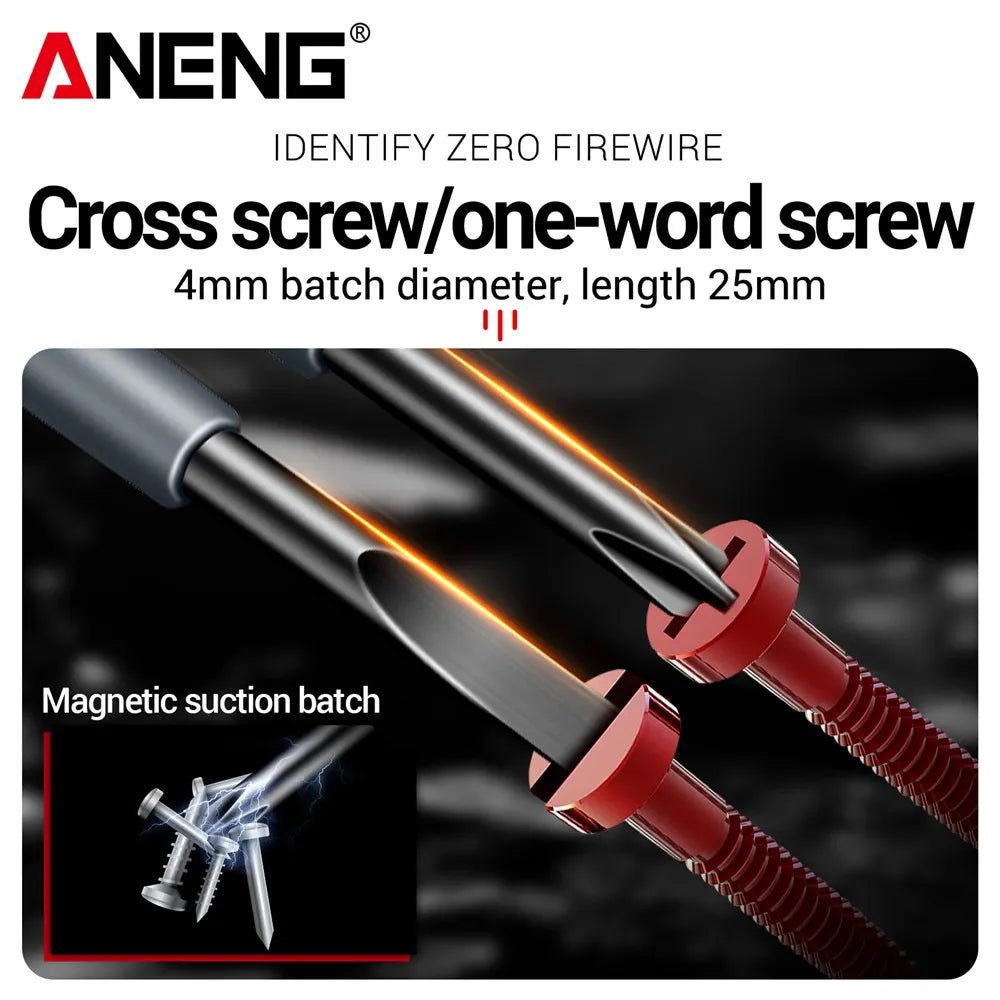 ANENG B05 Word/cross Screwdrivers Neon Bulb Indicator Meter Electric Pen Insulated Electrician Highlight Pocket Tester Pen Tools Leedoar