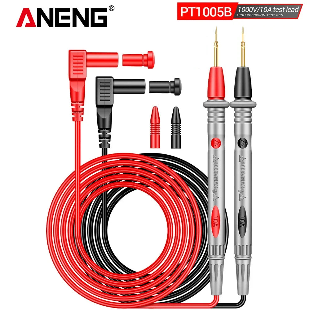 ANENG PT1005B Digital Multimeter 1000V 10A Universal Needle Tip Probe Test Leads  Multi Meter Tester Lead Probe Wire Pen Cable