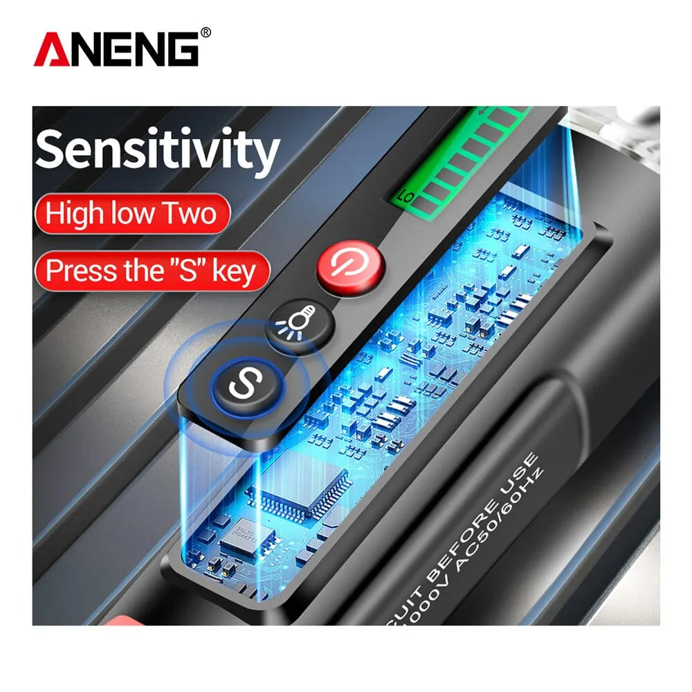 ANENG VC1010 Digital Smart AC/DC Voltage Detectors Non-Contact Tester Pen Meter 12-1000V Current Electric Sensor Test Pencil Leedoar