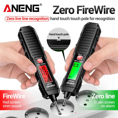 ANENG VD807 Smart Induction Tester Pen AC 12-300V Voltage Tester NCV Sensor Wire Detector 50/60Hz Professional Electrician Tool