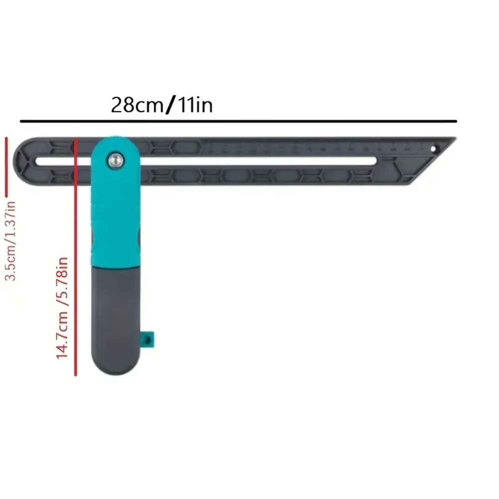 Adjustable Angle Ruler Irregular Multi-Function Scale T-Shaped Bevel Gauge Tool For Woodworking DIY Measurement