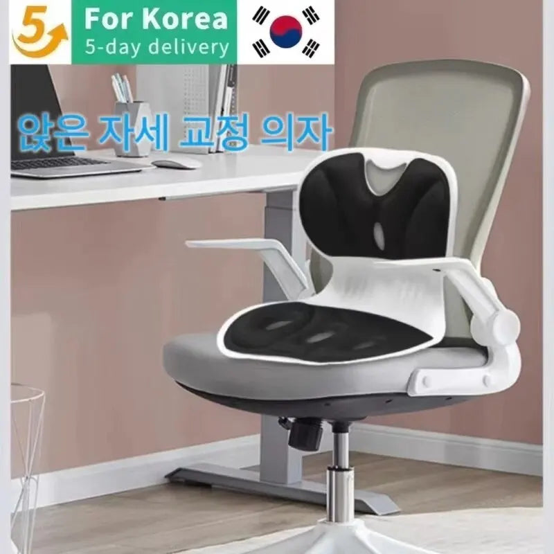 Adult Lumbar Support Cushion With Back Integrated Sitting Posture Correction Chair Hip Shaping Office Chair To Prevent Hunchback Leedoar