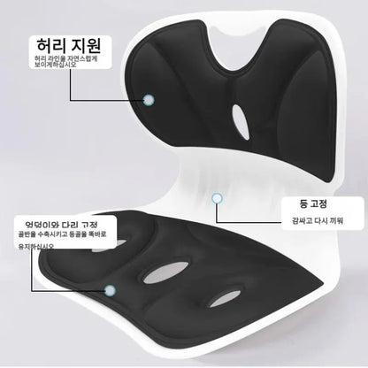 Adult Lumbar Support Cushion With Back Integrated Sitting Posture Correction Chair Hip Shaping Office Chair To Prevent Hunchback Leedoar