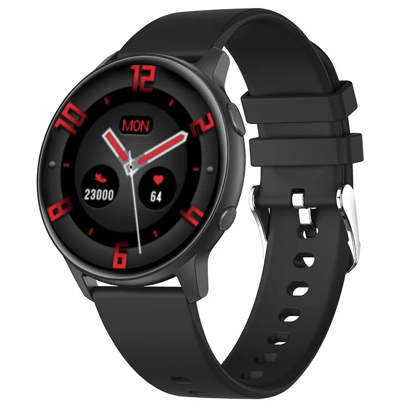 MX1 Smart Watch Men HD Full Touch Screen Bluetooth Calls Information Display Multi-dial Fitness Data Monitor Has Game Function Leedoar