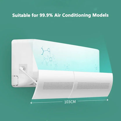 Air Conditioning Covers Windshield Scalable Anti-Direct Blowing Punch Free Air Outlet Baffle Air Conditioning Wind Deflector Leedoar