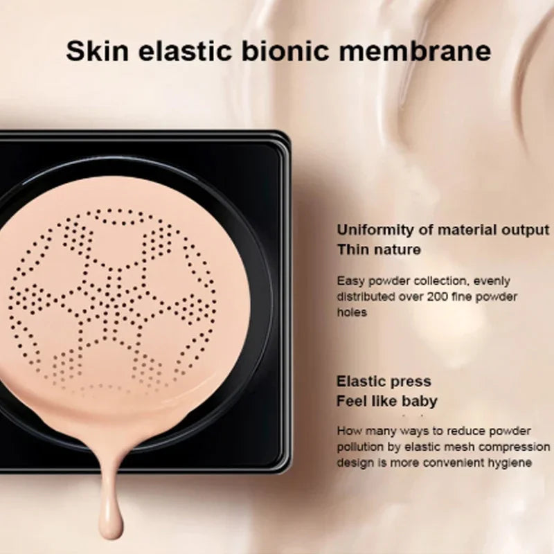 Air Cushion CC Cream Mushroom Head Foundation Moisturizing Long Lasting Face Comestics Natural Brighten Face Base Tone Make Up Leedoar