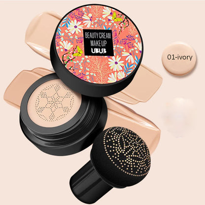 Air Cushion CC Cream Mushroom Head Foundation Moisturizing Long Lasting Face Comestics Natural Brighten Face Base Tone Make Up Leedoar