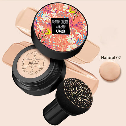 Air Cushion CC Cream Mushroom Head Foundation Moisturizing Long Lasting Face Comestics Natural Brighten Face Base Tone Make Up Leedoar