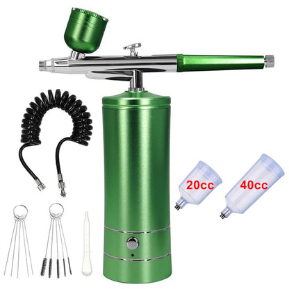 Airbrush Nails Art Painting Compressor Portátil Air Brush Bolo Paint Spray Gun Sem Fio Mini Airbrush Para Decoração De Unhas Maquiagem