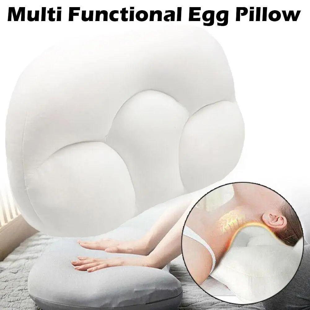 All-round Sleep Pillow Egg Sleeper Memory Foam Soft Orthopedic Neck Pillow Pain Release 3D Neck Micro Airball Pillow Deep Sleep Leedoar