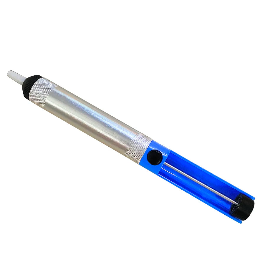 Aluminium Desoldering Suction Pump Tool Solder Sucker Suction Tin Pen Removal Device Blue Vacuum Soldering Iron Desolder Leedoar