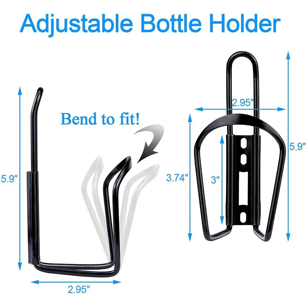 Aluminum Alloy Bicycle Bottle Holder Cycling Bicycle Drink Water Bottle Rack Holder Mount for Mountain Folding Bike Cage