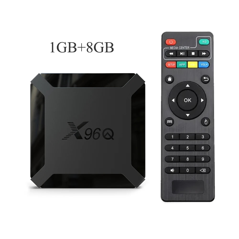 Android10 HDR10 4K Smart TV Box Allwinner H313 Quad Core 2G16GB Streaming Media Player Netflix YoutubeX96Q Vs Amazon Fire Tv box Leedoar