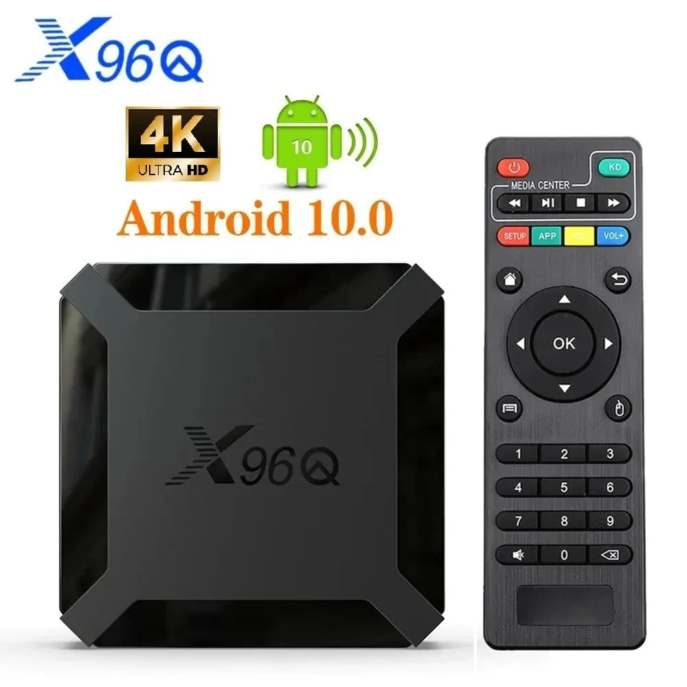 Android10 HDR10 4K Smart TV Box Allwinner H313 Quad Core 2G16GB Streaming Media Player Netflix YoutubeX96Q Vs Amazon Fire Tv box Leedoar