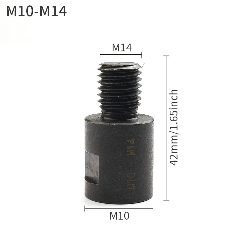 Angle Grinder Adapter Converter M10 M14 5/8-11 Thread Converter Adapte Arbor Connector For Polishing Pad Saw Blade Hole Saw Tool Leedoar