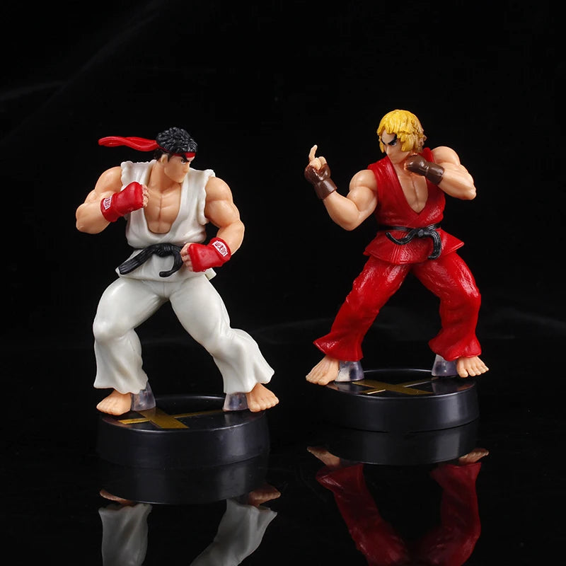 Anime Street Fighter Fighting Game Action Figure Ken Masters Hoshi Ryu PVC Kawaii Toys Dolls Room Decor Birthday Gift For Boys Leedoar