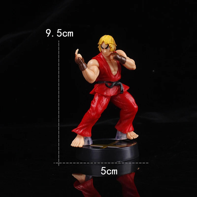 Anime Street Fighter Fighting Game Action Figure Ken Masters Hoshi Ryu PVC Kawaii Toys Dolls Room Decor Birthday Gift For Boys Leedoar