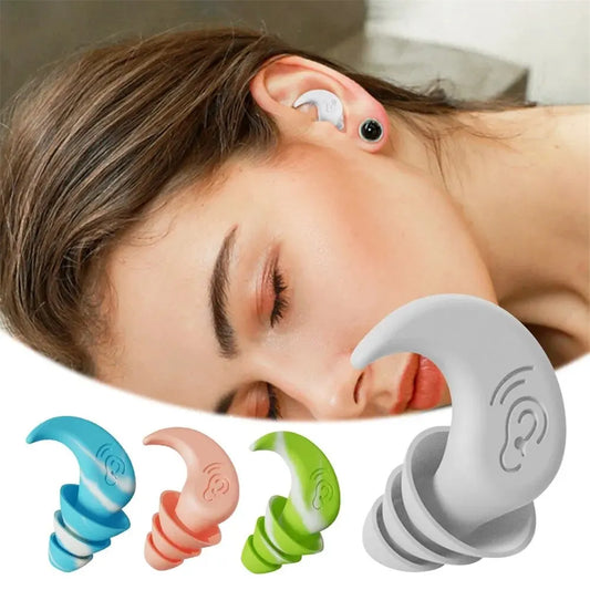 Anti Noise Silicone Earplugs Waterproof Swimming Ear Plugs For Sleeping Diving Surf Soft Comfort Natation Swimming Ear Protector Leedoar