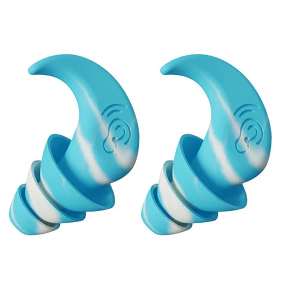 Anti Noise Silicone Earplugs Waterproof Swimming Ear Plugs For Sleeping Diving Surf Soft Comfort Natation Swimming Ear Protector Leedoar