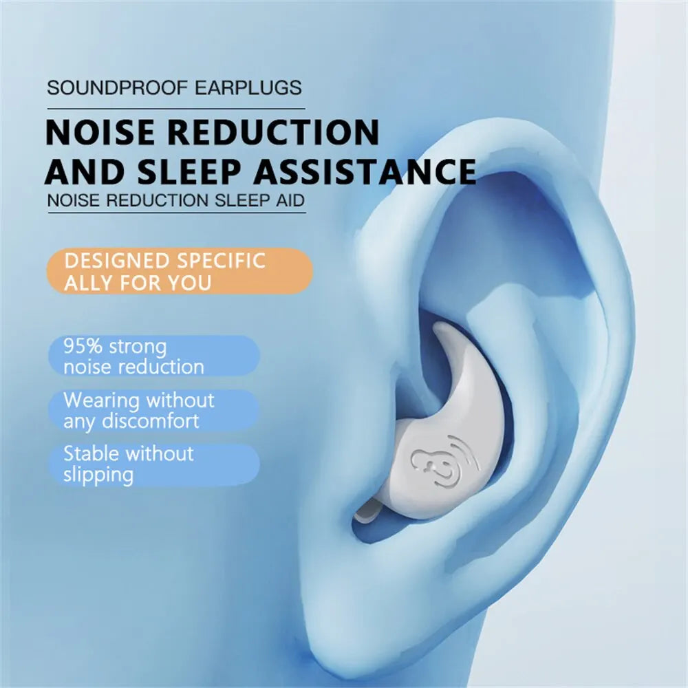 Anti Noise Silicone Earplugs Waterproof Swimming Ear Plugs For Sleeping Diving Surf Soft Comfort Natation Swimming Ear Protector Leedoar