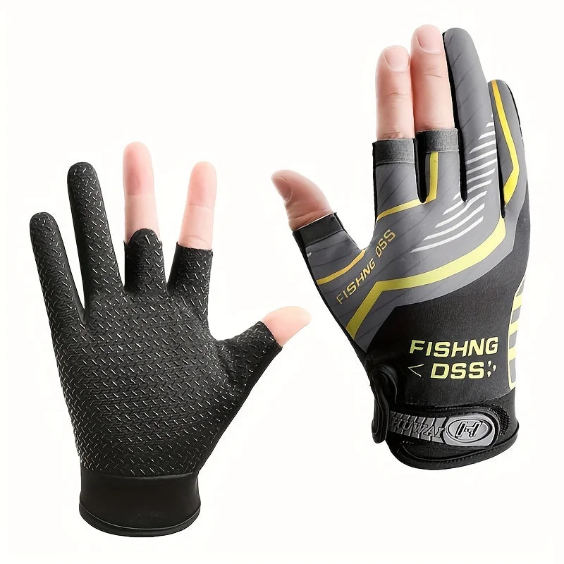 Anti-Slip Fishing Gloves Wear-resistant Summer Outdoor Breathable Angling Cycling Sports Gloves Fishing Apparel Leedoar