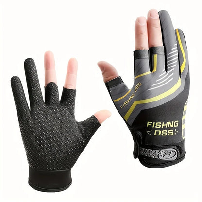 Anti-Slip Fishing Gloves Wear-resistant Summer Outdoor Breathable Angling Cycling Sports Gloves Fishing Apparel Leedoar