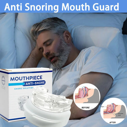 Anti Snoring Mouth Guard Treat Night Teeth Bruxism Device Adjustable Sleep Better Breath Improve Sleep Quality Apnea Mouthpiece Leedoar